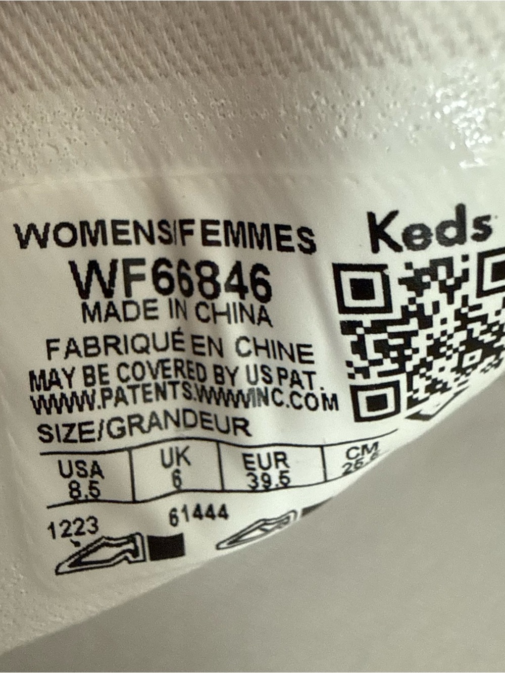 Keds Champion Glitter Celebrations Lace Up - White Glitter - Size 8.5 - Picture 7 of 8